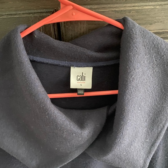 CAbi Blue Asymmetrical Sheath Dress with Cuffed Sleeves - Picture 4 of 5